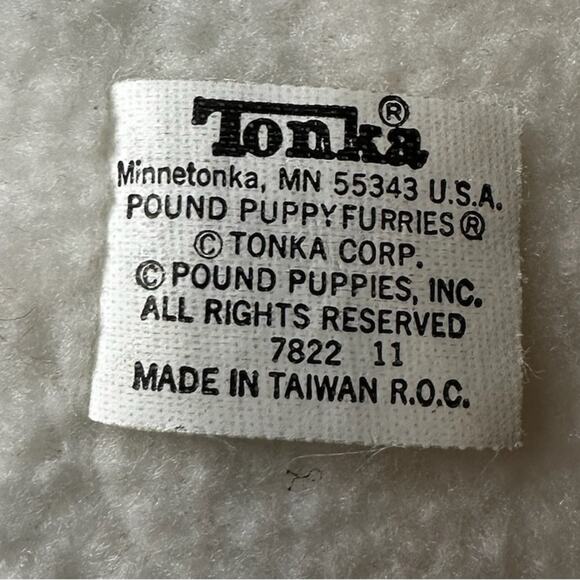 1986 Tonka Plush POUND PUPPIES White poodle Dog Toy - Picture 5 of 7